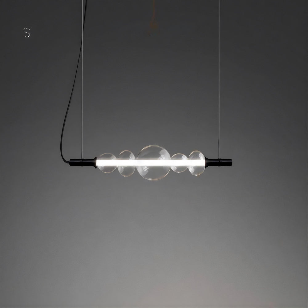 ZOOM Linear Chandelier by Lampadom - angle view