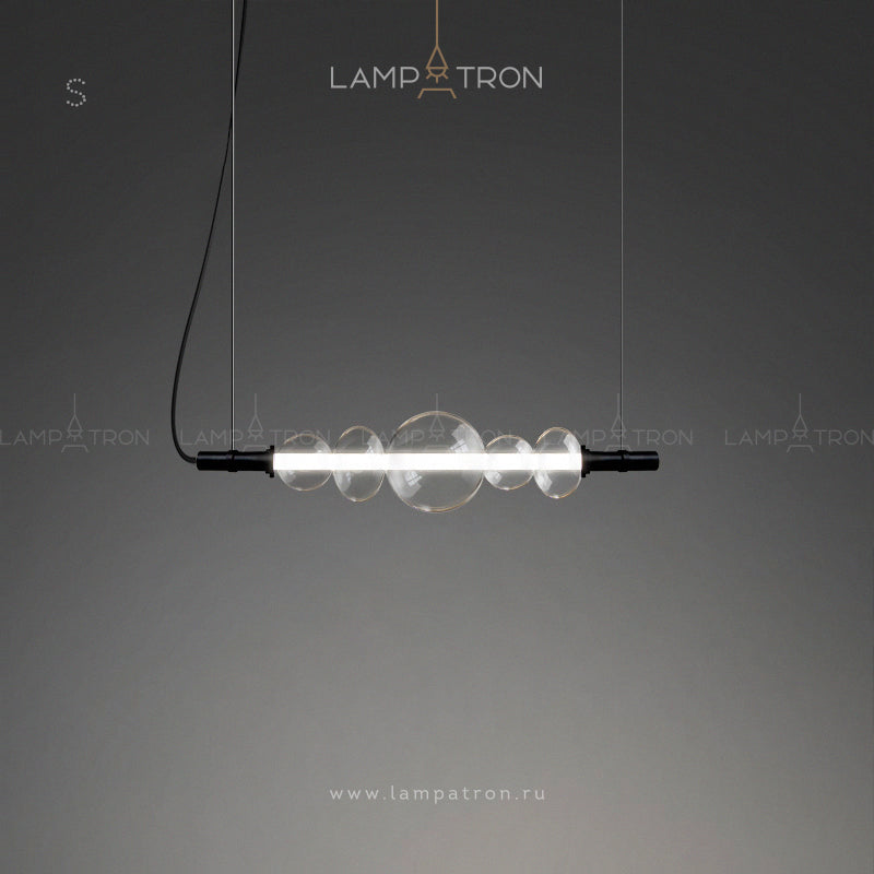 ZOOM Linear Chandelier by Lampadom - detail view