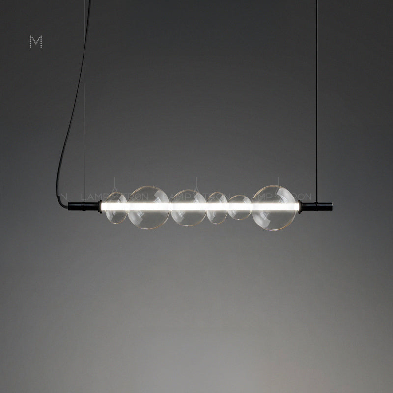 ZOOM Linear Chandelier by Lampadom - ambient shot