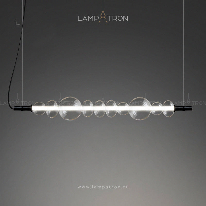 ZOOM Linear Chandelier by Lampadom - ambient shot