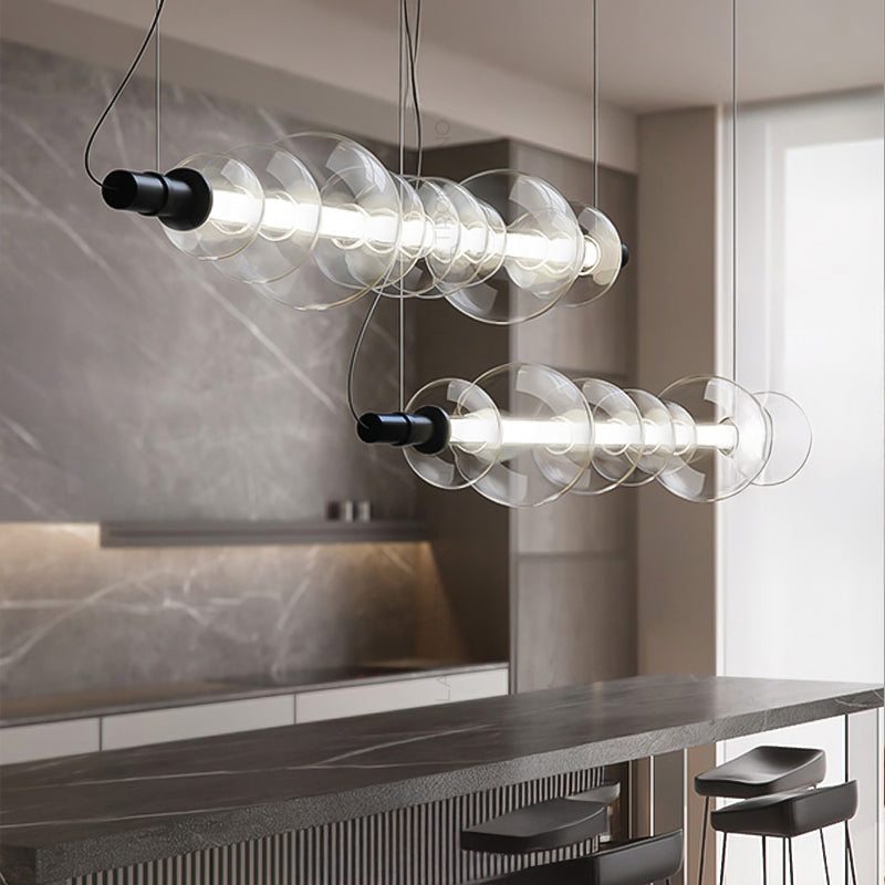 ZOOM Linear Chandelier by Lampadom - detail view