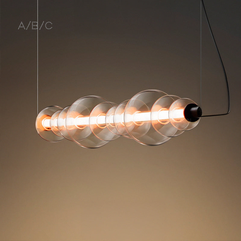 ZOOM Linear Chandelier by Lampadom - close-up