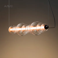 ZOOM Linear Chandelier by Lampadom - close-up