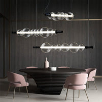 ZOOM Linear Chandelier by Lampadom - side view