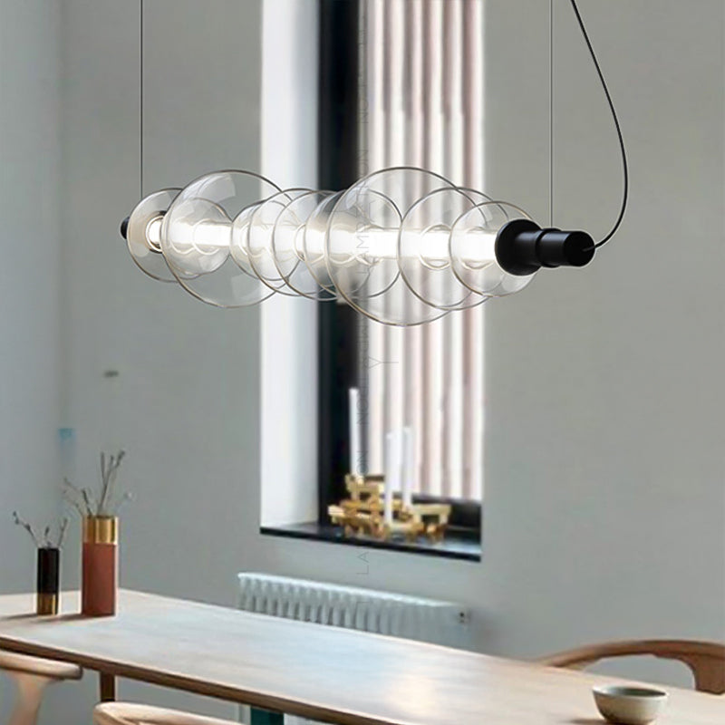 ZOOM Linear Chandelier by Lampadom - top view