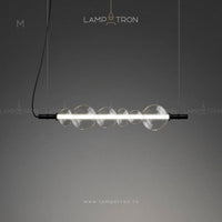 ZOOM Linear Chandelier by Lampadom - scale reference