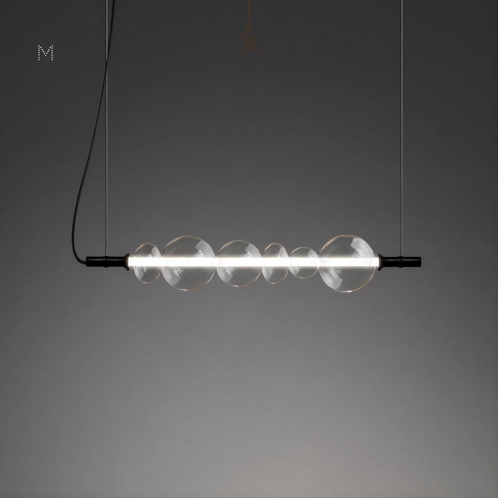 ZOOM Linear Chandelier by Lampadom - side view