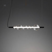ZOOM Linear Chandelier by Lampadom - side view