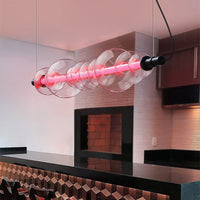 ZOOM Linear Chandelier by Lampadom - detail view