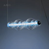 ZOOM Linear Chandelier by Lampadom - side view