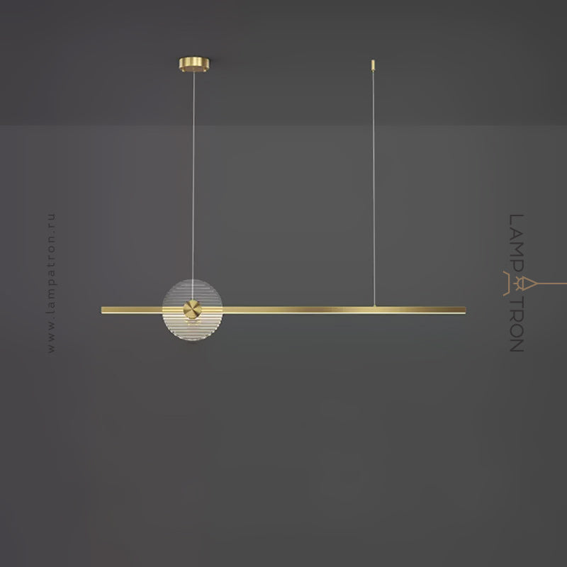 ZVI Linear Chandelier by Lampadom - scale reference