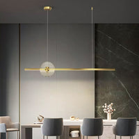 ZVI Linear Chandelier by Lampadom - close-up