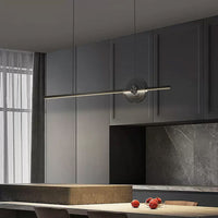 ZVI Linear Chandelier by Lampadom - side view