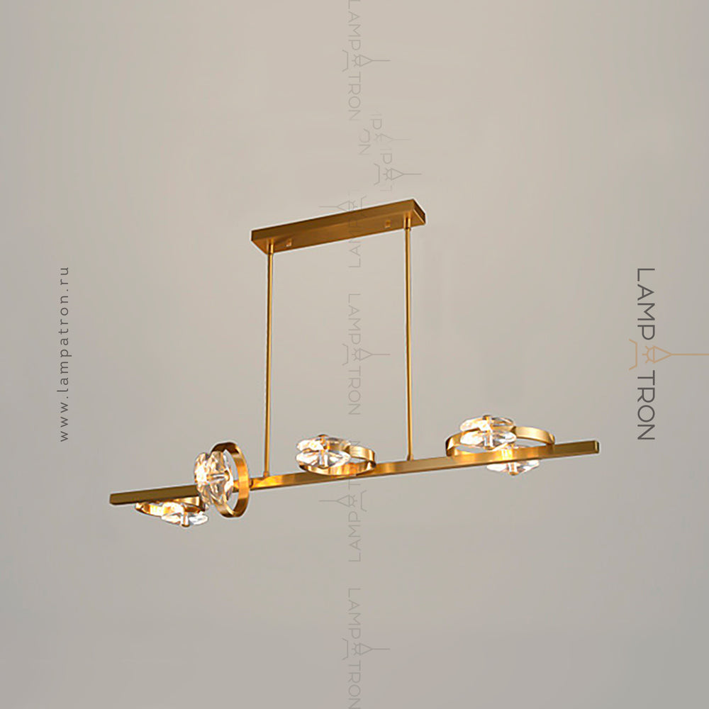 ADONICA Linear Chandelier by Lampadom - close-up