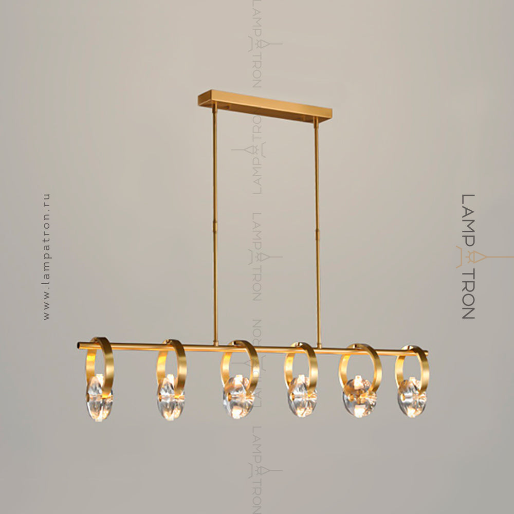 ADONICA Linear Chandelier by Lampadom - detail view