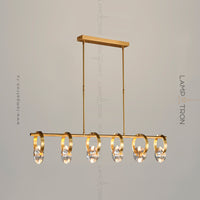 ADONICA Linear Chandelier by Lampadom - detail view