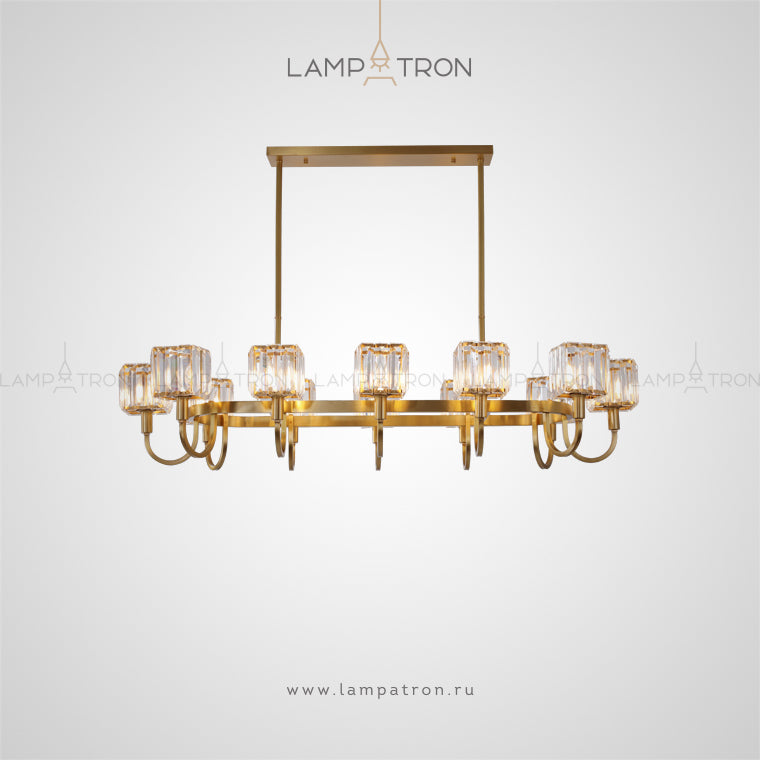 AIRIN Ring Chandelier by Lampadom - angle view