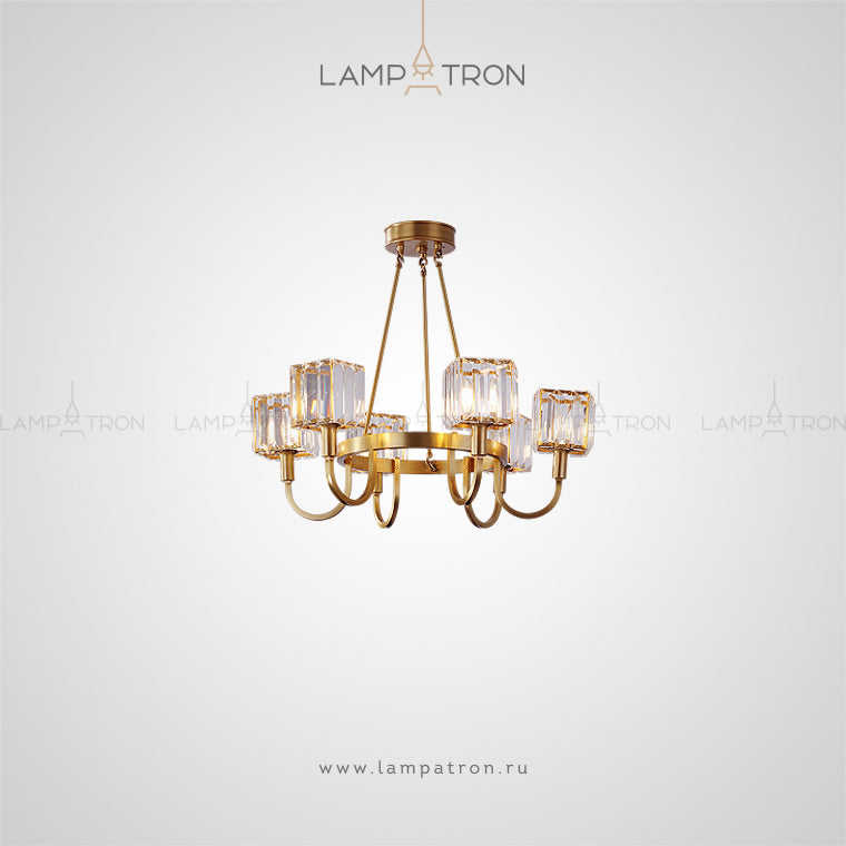 AIRIN Ring Chandelier by Lampadom - close-up