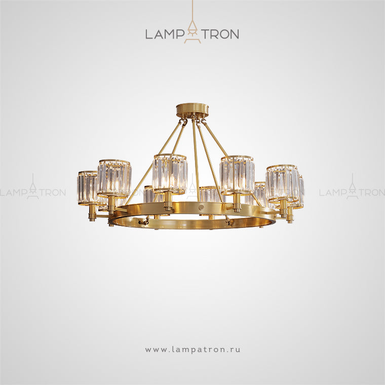 AIRIN Ring Chandelier by Lampadom - scale reference