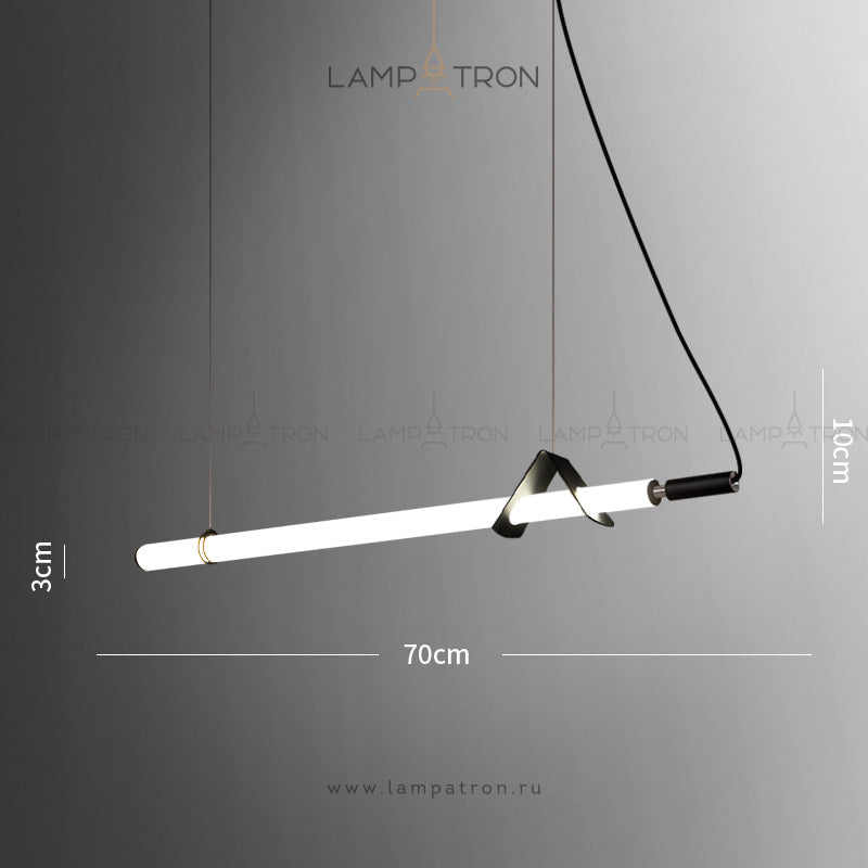 DELIA Linear Chandelier by Lampadom - ambient shot