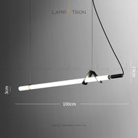 DELIA Linear Chandelier by Lampadom - top view