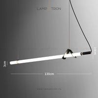 DELIA Linear Chandelier by Lampadom - angle view