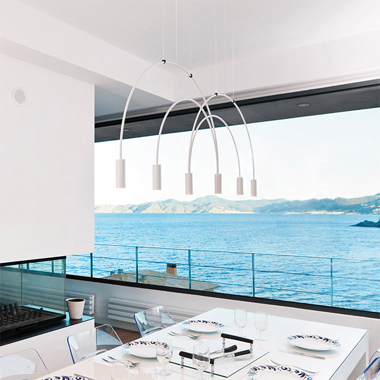 ARC Linear Chandelier by Lampadom - top view