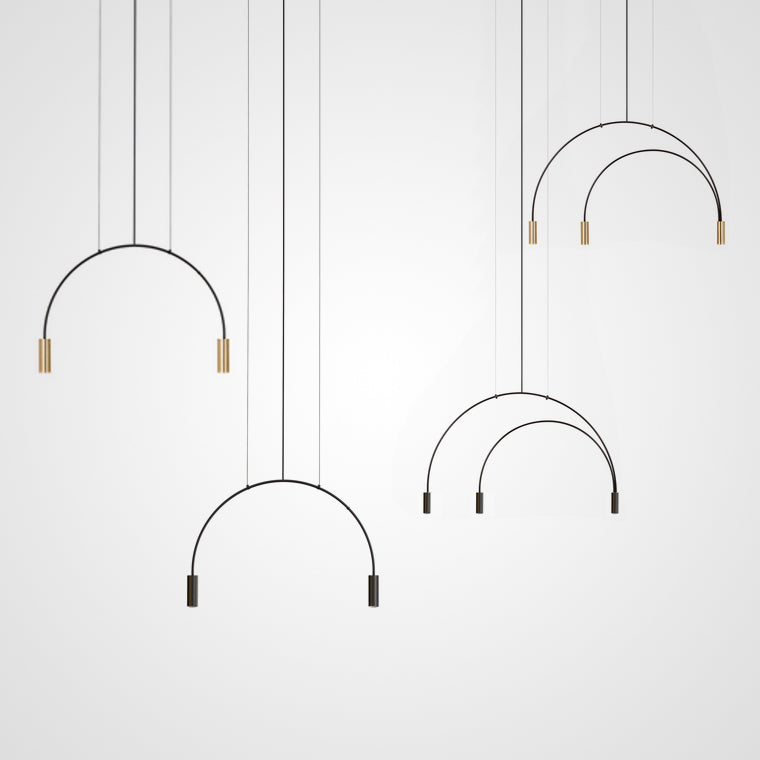ARC Linear Chandelier by Lampadom - close-up