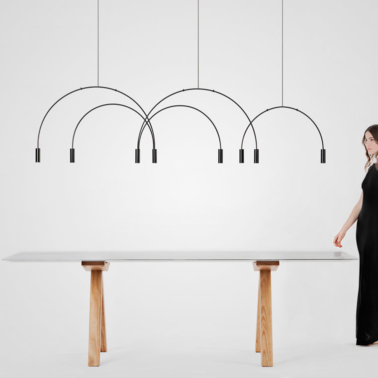 ARC Linear Chandelier by Lampadom - detail view