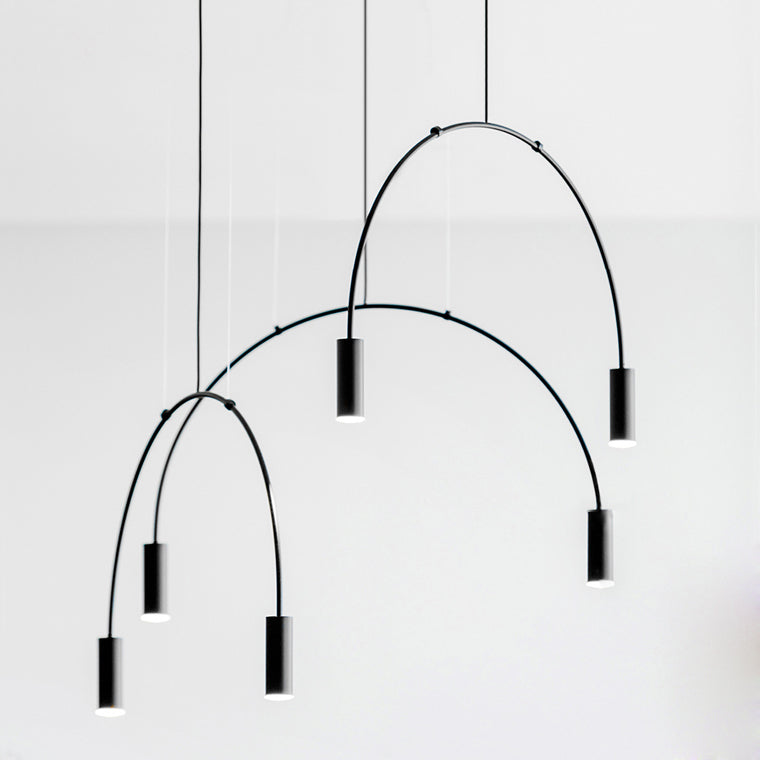 ARC Linear Chandelier by Lampadom - side view
