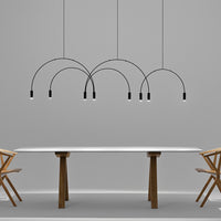 ARC Linear Chandelier by Lampadom - scale reference