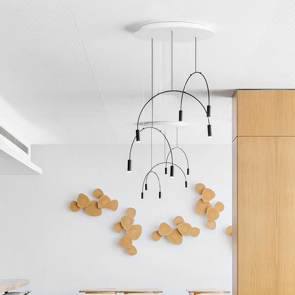 ARC Linear Chandelier by Lampadom - close-up