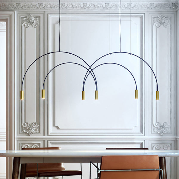 ARC Linear Chandelier by Lampadom - top view