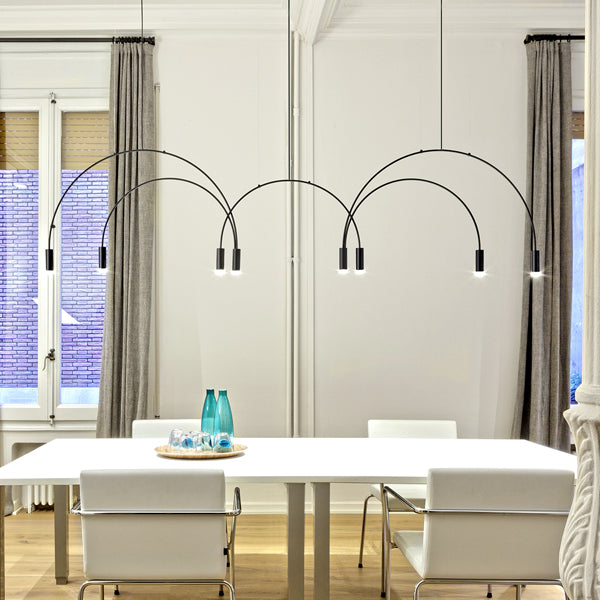 ARC Linear Chandelier by Lampadom - side view