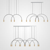 ARC Linear Chandelier by Lampadom - scale reference
