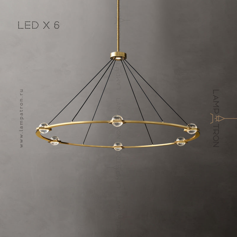 AVANT Ring Chandelier by Lampadom - angle view