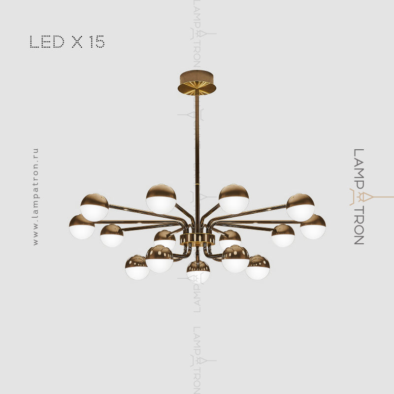 BARCELONA Chandelier by Lampadom - scale reference