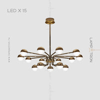 BARCELONA Chandelier by Lampadom - scale reference