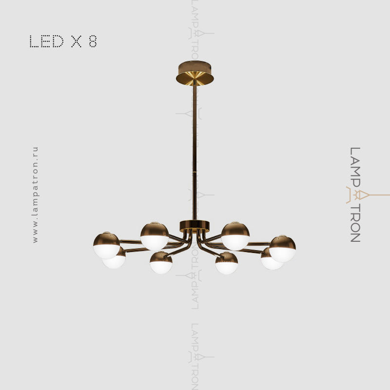 BARCELONA Chandelier by Lampadom - detail view