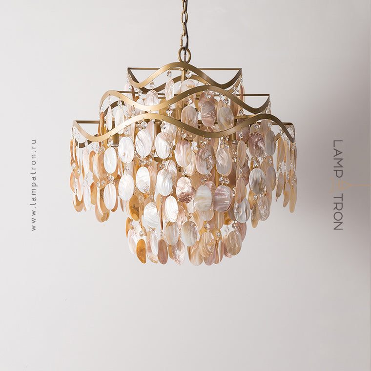 ISABEL PEARL Chandelier by Lampadom - top view