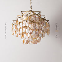 ISABEL PEARL Chandelier by Lampadom - top view