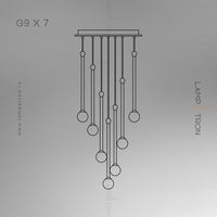 BAST MORE Cascade Light by Lampadom - scale reference