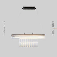 BIELLA Linear Chandelier by Lampadom - top view
