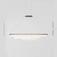 BIELLA Linear Chandelier by Lampadom - angle view