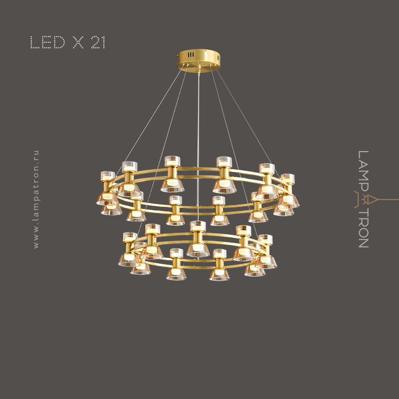BLASIUS Ring Chandelier by Lampadom - scale reference