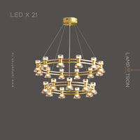 BLASIUS Ring Chandelier by Lampadom - scale reference