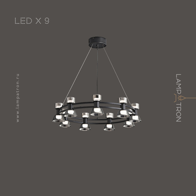 BLASIUS Ring Chandelier by Lampadom - top view