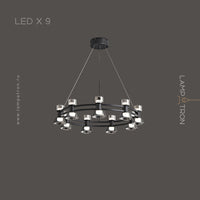BLASIUS Ring Chandelier by Lampadom - top view