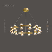BLASIUS Ring Chandelier by Lampadom - angle view