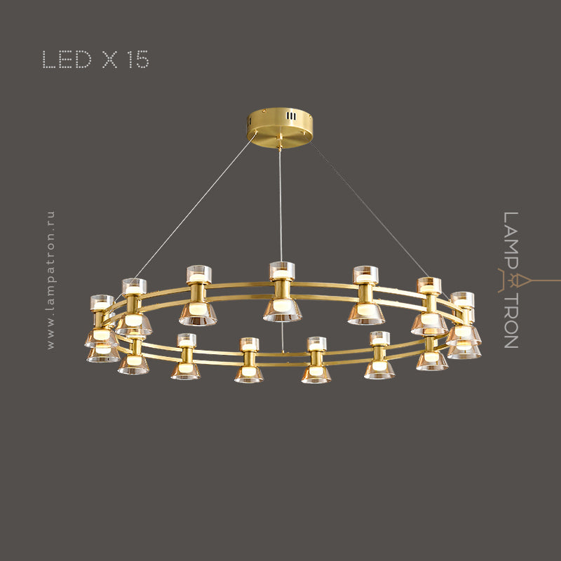 BLASIUS Ring Chandelier by Lampadom - close-up